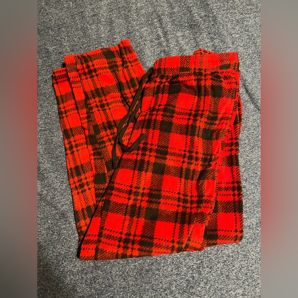 (6/$10) Red and Black Plaid Pajama Pants